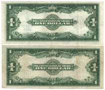2 Nicer 1923 Series Large Size $1 Silver Certificates