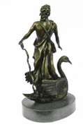 Greek Soldier Bronze Statue