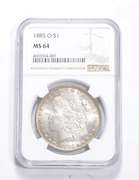 MS64 1885-O Morgan Silver Dollar - Graded NGC