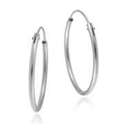 Sterling Silver Classic Hoop Earrings