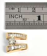 Sparkling Baguette and Round Diamond Pendant