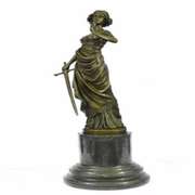 Roman Greek Warrior Bronze Statue