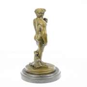 Renaissance of Nude David Bronze Sculpture