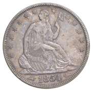 1854 Seated Liberty Half Dollar Dollar