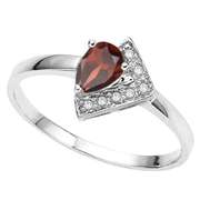 Garnet 925 Sterling Ring