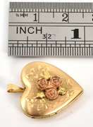 Popular 14k Heart with Roses Locket