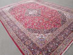 Semi Antique Persian Kashan 9.9x13.1