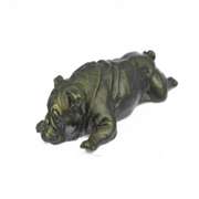 Sweet Little Bulldog Bronze Sculpture