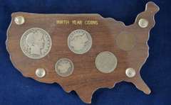 Estate Lot Of Coins in Display  Holders.