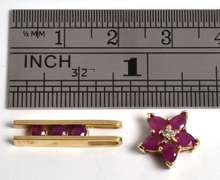 Nice Pair of Ruby Pendants