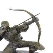 Ancient Samurai Warrior Bronze Sculpture