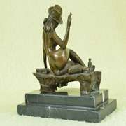 Dancer with Hat and Cigar Bronze Sculpture