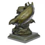 Western American Chief with his Horse Bronze Sculpture