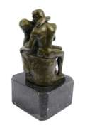 Rodin Famous Kiss Bronze Sculpture Figurine Statue
