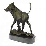 Wild Boar Animal Mascot Bronze Sculpture