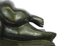 Classic Female Bronze Sculpture on Marble Base Statue