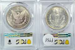 PCGS MS63 1880-S & 1883-O Morgan Silver Dollars
