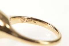 18K Yellow Gold Round Blue Topaz Cabochon Diamond Almaza Ring