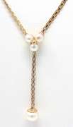 Gorgeous Pearl Lariat Necklace