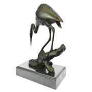 Crane Bird Bronze Sculpture