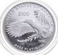 2018-W $100 American Platinum Eagle - Life - 1 Oz. .9995 Platinum Coin