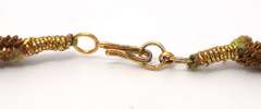Incredible 22KT Gold Heart Necklace with Tropical Bird Motif