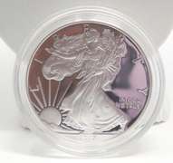 1999 & 2017 W Proof Silver US Eagles with Boxs Papers