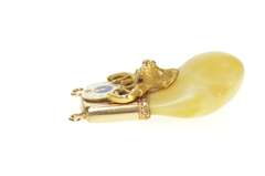10K Yellow Gold Benevolent Protective Order of Elk Tooth Charm/Pendant