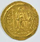 Mint Byzantine Gold Solidus of Justinian I, 527-565 AD