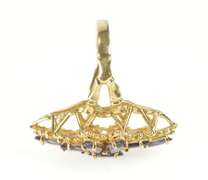 10K Yellow Gold Marquise Amethyst Ornate Cocktail Statement Ring