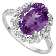 Amethyst Sterling Silver Ring
