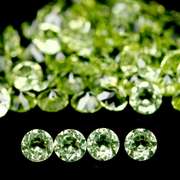 Brilliant 5.41ct set of matched diamond cut Peridot