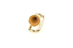 14K Yellow Gold Articulated Trombone Musical Instrument Charm/Pendant