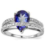 Blue Mystic Sterling Silver Ring