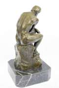 Thinker Symbol of Philosophy Bronze Sculpture