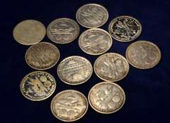 Lot of 12 Commemorative Half Dollar
