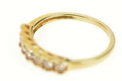 10K Yellow Gold 0.50 Ctw Light Brown Diamond Wedding Band Ring