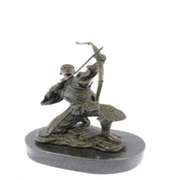 Ancient Samurai Warrior Bronze Sculpture