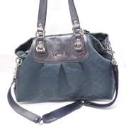 Coach Navy Canvas Monogram Bag