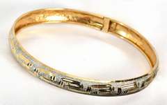 Interesting 14k W&Y Flex Bangle