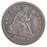1846 Seated Liberty Quarter