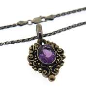 Sterling Silver BA Amethyst Necklace
