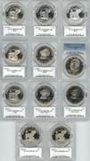11 Gem Deep Cameo Proof Eisenhower $1s. PCGS PR69 DCAM