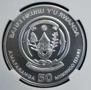 2013 Rwanda S50F Cheetah NGC MS70