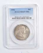 MS65+ 1952 Franklin Half Dollar - FBL - Graded PCGS