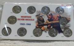 1942-45 Silver War Nickel Jefferson Set.  Complete set.