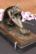 Nude Girl Emerging from Egg Shell Bronze Sculpture