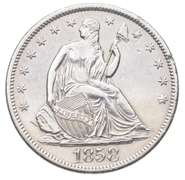 1858-S Seated Liberty Half Dollar