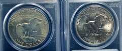 Lot of 2 PCGS  Ike Dollars 1978-D MS65 & 1971-D MS64