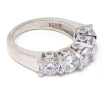 Sterling Silver Cubic Zirconia Ring